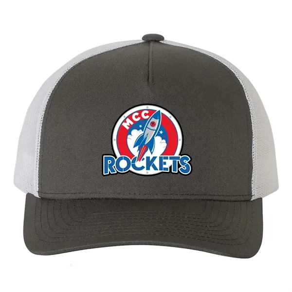 YUPOONG CLASSICS FIVE-PANEL RETRO TRUCKER CAP... from ASI 30208 A P Specialties / AP Specialties