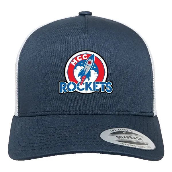 YUPOONG CLASSICS FIVE-PANEL RETRO TRUCKER CAP... from ASI 30208 A P Specialties / AP Specialties