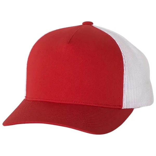 YUPOONG CLASSICS FIVE-PANEL RETRO TRUCKER CAP... from ASI 30208 A P Specialties / AP Specialties