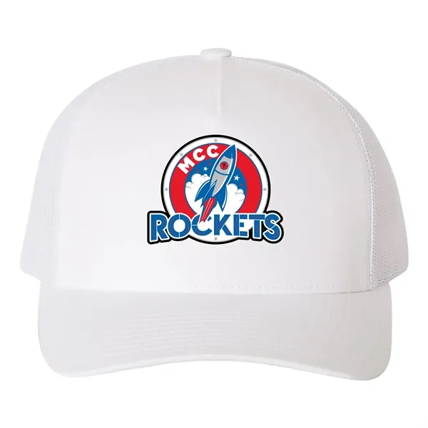 YUPOONG CLASSICS FIVE-PANEL RETRO TRUCKER CAP... from ASI 30208 A P Specialties / AP Specialties