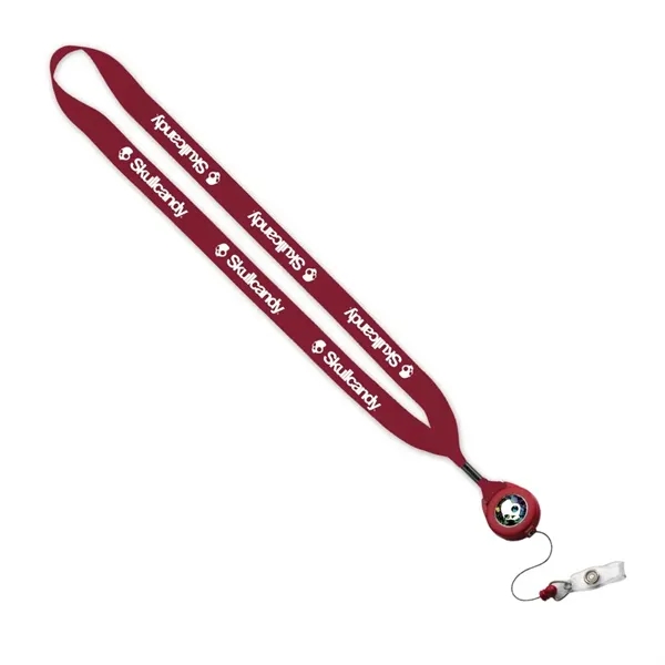 3/4" x 16" polyester lanyard with retractable badge reel.... from ASI 88060 Snugz/USA Inc / SnugZ USA®