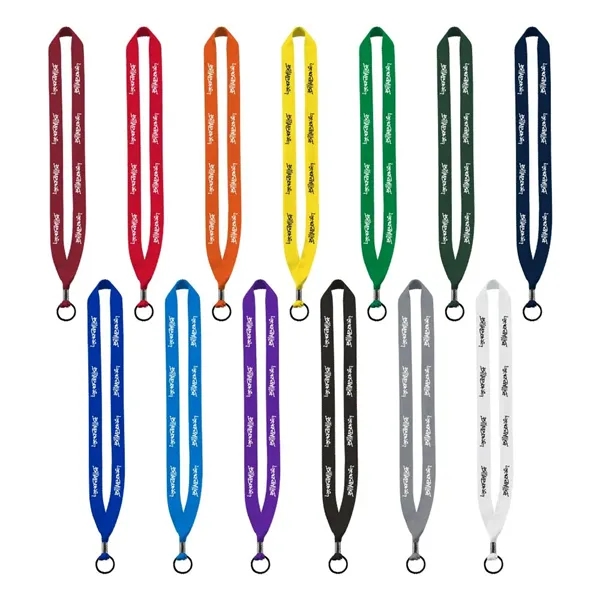 36"L x 3/4"W polyester lanyard with a metal crimp and a... from ASI 88060 Snugz/USA Inc / SnugZ USA®