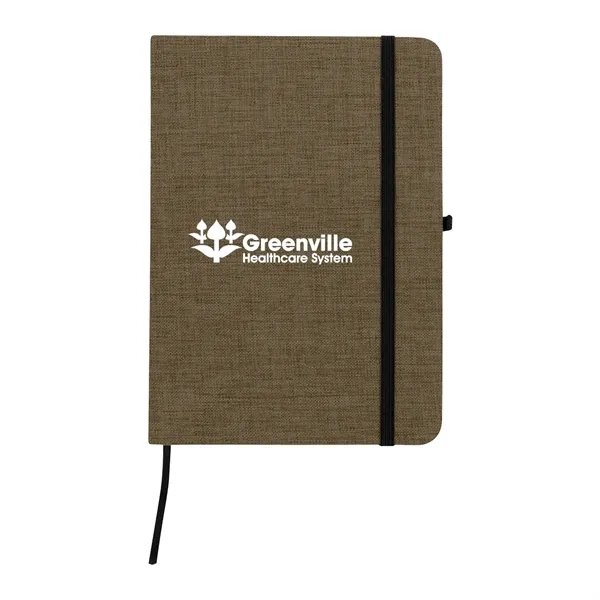 5" x 7" journal with 80 lined pages, a polycanvas cover... from ASI 61125 Hit Promotional Products / Hit®