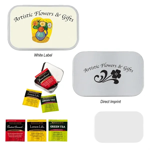 Customizable tea tin with four teas of your choosing.... from ASI 61125 Hit Promotional Products / Hit®