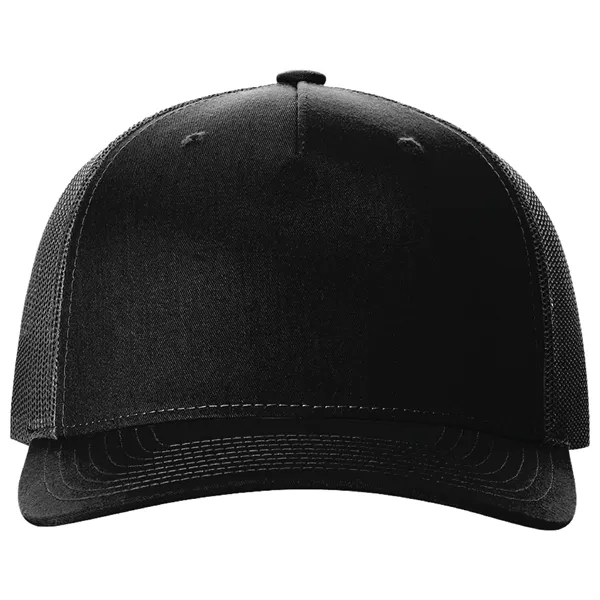 Richardson 112FP snapback cotton and polyester five-panel cap with leatherette patch... from ASI 74601 Calico