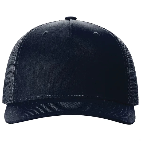 Richardson 112FP snapback cotton and polyester five-panel cap with leatherette patch... from ASI 74601 Calico