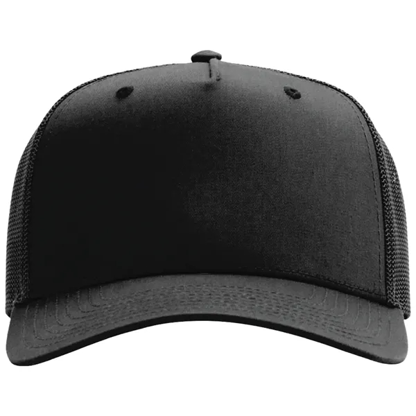 Richardson 112FP snapback cotton and polyester five-panel cap with leatherette patch... from ASI 74601 Calico