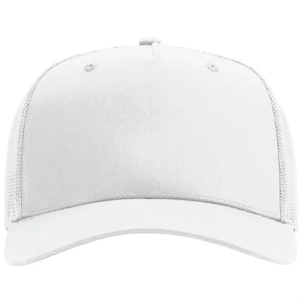 Richardson 112FP snapback cotton and polyester five-panel cap with leatherette patch... from ASI 74601 Calico