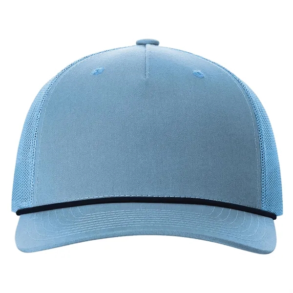 Richardson 112FPR snapback five-panel cotton and polyester trucker cap with leatherette... from ASI 74601 Calico