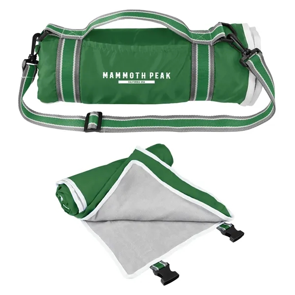 48" x 57" roll-up blanket with buckle closure and detachable/adjustable shoulder... from ASI 61125 Hit Promotional Products / Hit®