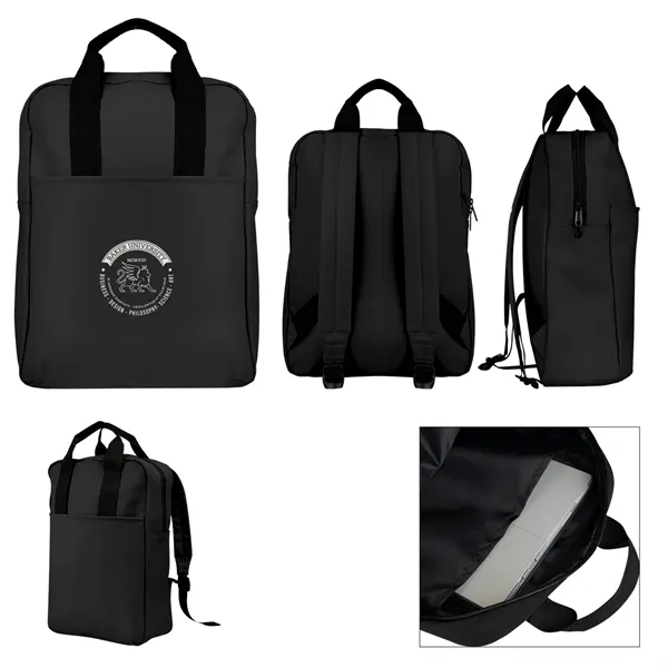 5" x 15.75" x 11.5" backpack with shoulder straps, web carry... from ASI 61125 Hit Promotional Products / Hit®