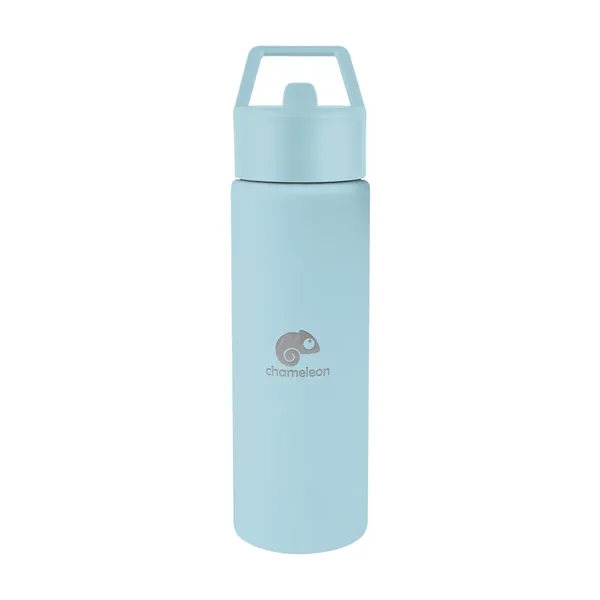 24 oz. recycled stainless steel bottle with lid and silicone straw.... from ASI 61125 Hit Promotional Products / Hit®