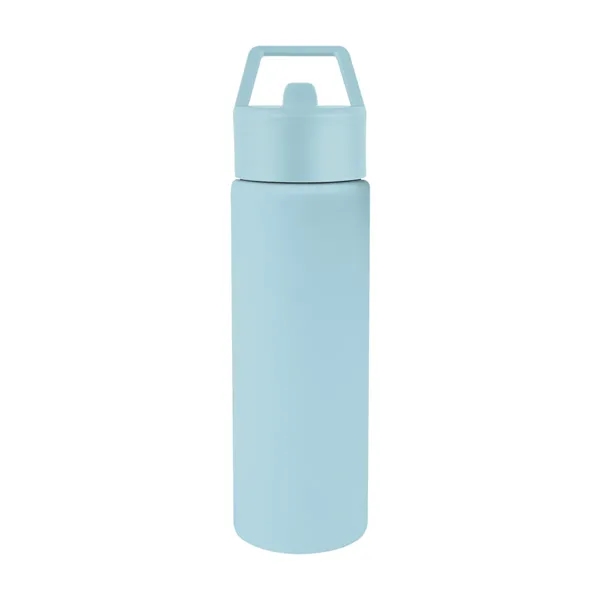 24 oz. recycled stainless steel bottle with lid and silicone straw.... from ASI 61125 Hit Promotional Products / Hit®