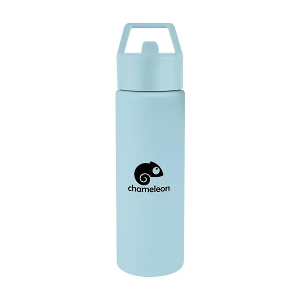 24 oz. recycled stainless steel bottle with lid and silicone straw.... from ASI 61125 Hit Promotional Products / Hit®