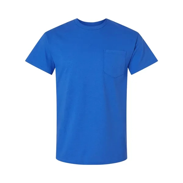 Adult T-shirt with a pocket of 6.0 oz preshrunk 100% cotton.... from ASI 84358 S&S Activewear