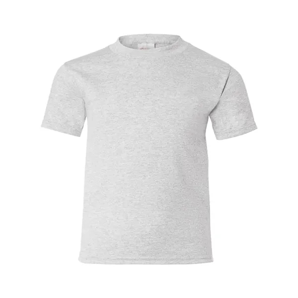 Youth-sized T-shirt made of cotton/poly with 5% recycled polyester from plastic... from ASI 84358 S&S Activewear