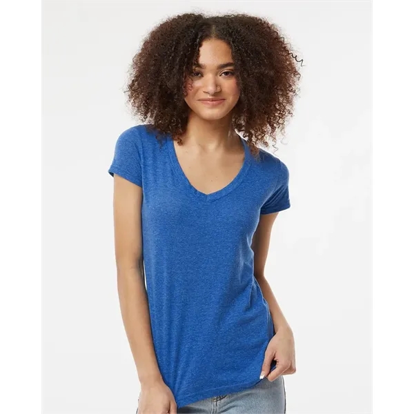 Tultex Women's Poly-Rich V-Neck T-Shirt... from ASI 84358 S&S Activewear