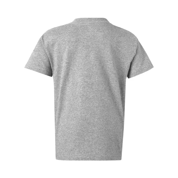 Youth short sleeve T-shirt with lay flat collar, and double-needle stitching.... from ASI 84358 S&S Activewear