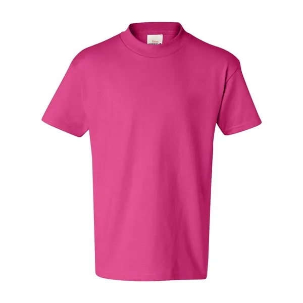 Youth short sleeve T-shirt with lay flat collar, and double-needle stitching.... from ASI 84358 S&S Activewear