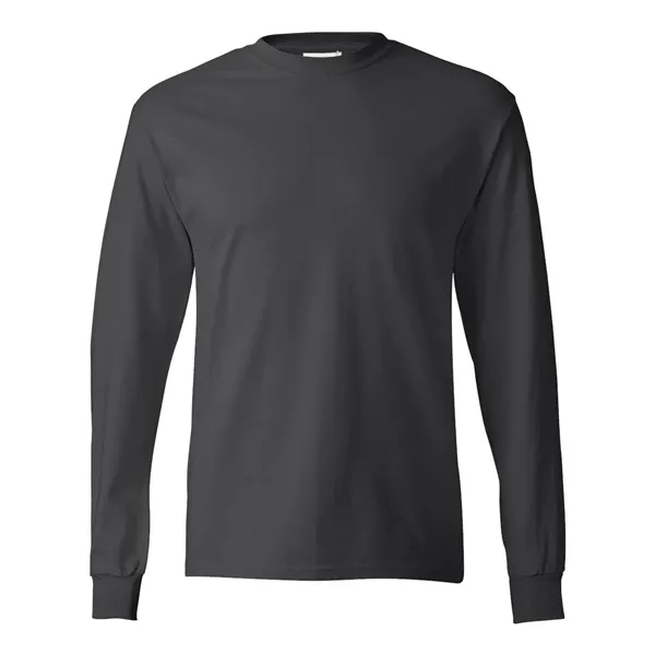 Long sleeve T-shirt made of cotton with double-needle sleeves and bottom... from ASI 84358 S&S Activewear
