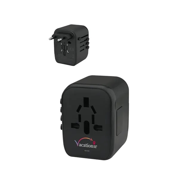 Universal Travel 2 USB / 2 Type-C Adapter... from ASI 89320 Starline USA Inc