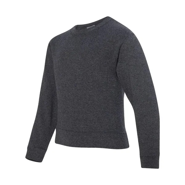 Youth 8.0 oz. 50% polyester/50% cotton crew neck sweatshirt. Blank product.... from ASI 84358 S&S Activewear