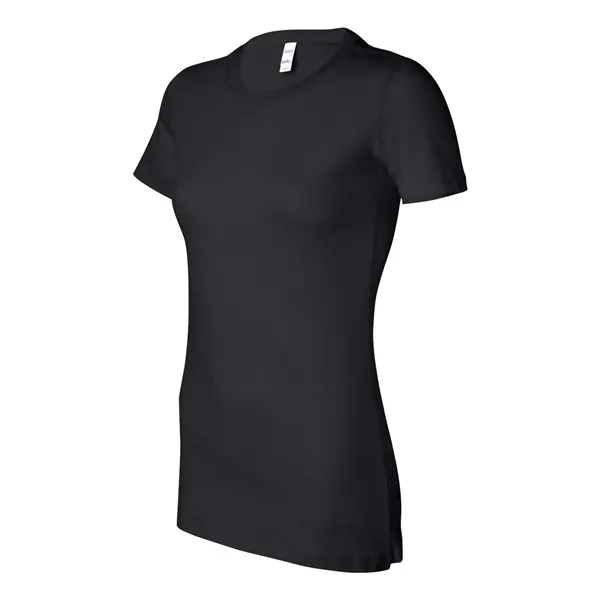 Women's cotton t-shirt with longer length body and shoulder taping. Blank... from ASI 84358 S&S Activewear