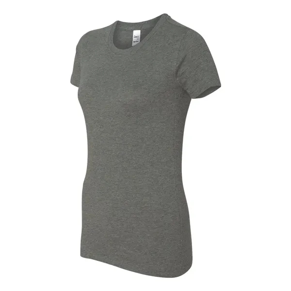 Women's cotton t-shirt with longer length body and shoulder taping. Blank... from ASI 84358 S&S Activewear