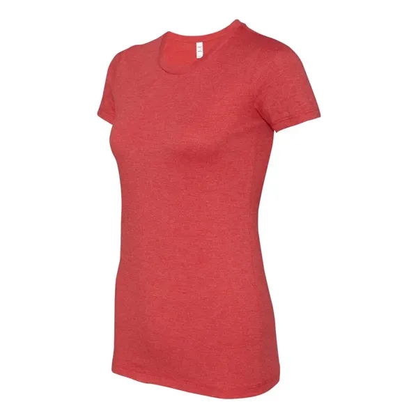 Women's cotton t-shirt with longer length body and shoulder taping. Blank... from ASI 84358 S&S Activewear