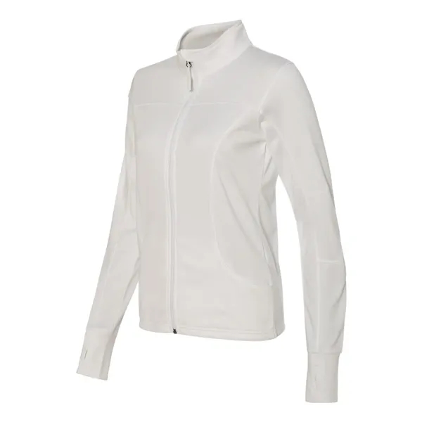 Women's Poly-Tech full-zip track jacket with an exposed coil zipper, hidden... from ASI 84358 S&S Activewear