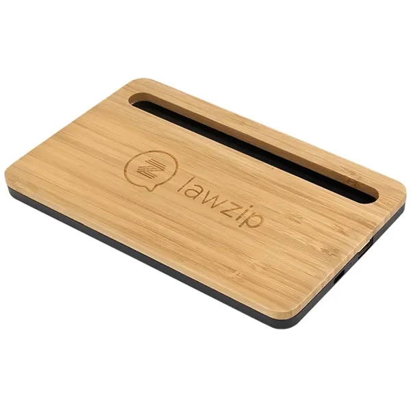 5W Bamboo Print Desktop Wireless Charger... from ASI 89320 Starline USA Inc