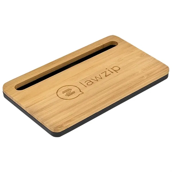 5W Bamboo Print Desktop Wireless Charger... from ASI 89320 Starline USA Inc