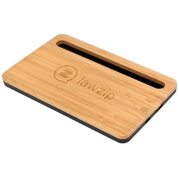 5W Bamboo Print Desktop Wireless Charger... from ASI 89320 Starline USA Inc