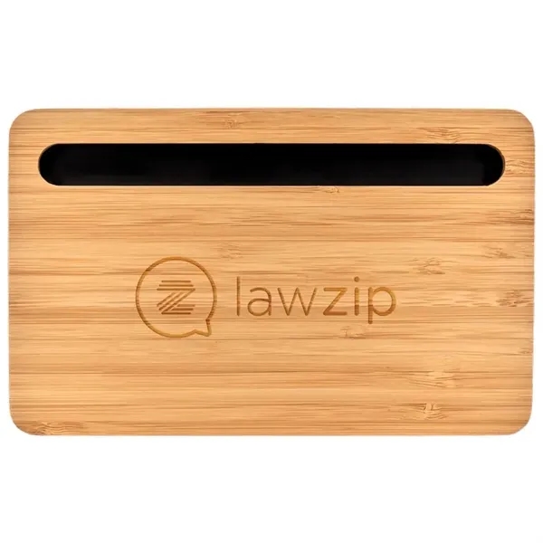 5W Bamboo Print Desktop Wireless Charger... from ASI 89320 Starline USA Inc