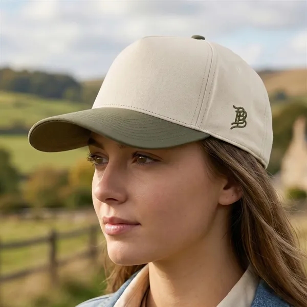 Water-repellent canvas 5-panel hat with vintage fade and minimalist style, ideal... from ASI 72657 Active Life Promo / Active Life