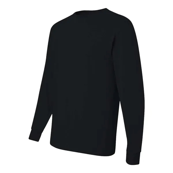 Adult long sleeve 5.6 oz. 50% cotton / 50% polyester t-shirt.... from ASI 84358 S&S Activewear