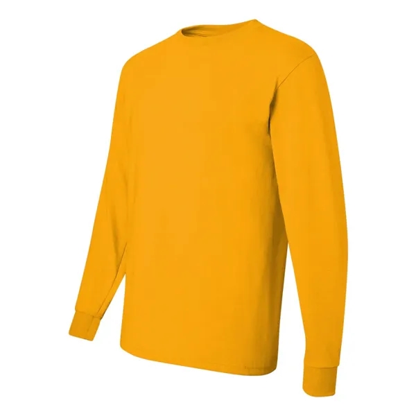 Adult long sleeve 5.6 oz. 50% cotton / 50% polyester t-shirt.... from ASI 84358 S&S Activewear