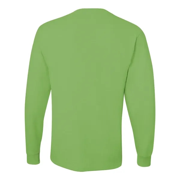 Adult long sleeve 5.6 oz. 50% cotton / 50% polyester t-shirt.... from ASI 84358 S&S Activewear