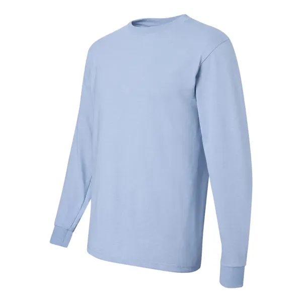 Adult long sleeve 5.6 oz. 50% cotton / 50% polyester t-shirt.... from ASI 84358 S&S Activewear