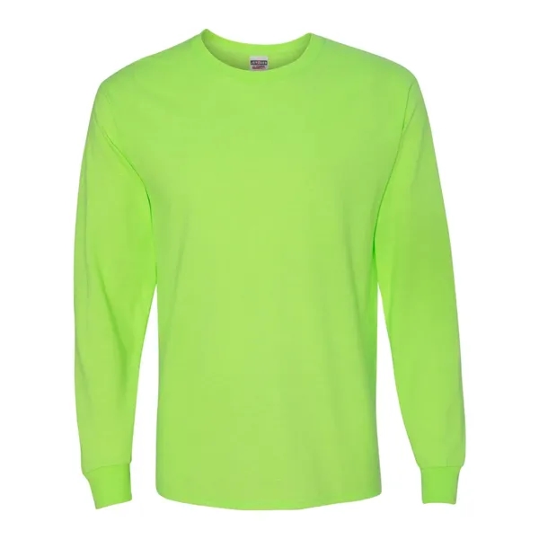 Adult long sleeve 5.6 oz. 50% cotton / 50% polyester t-shirt.... from ASI 84358 S&S Activewear