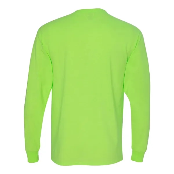 Adult long sleeve 5.6 oz. 50% cotton / 50% polyester t-shirt.... from ASI 84358 S&S Activewear