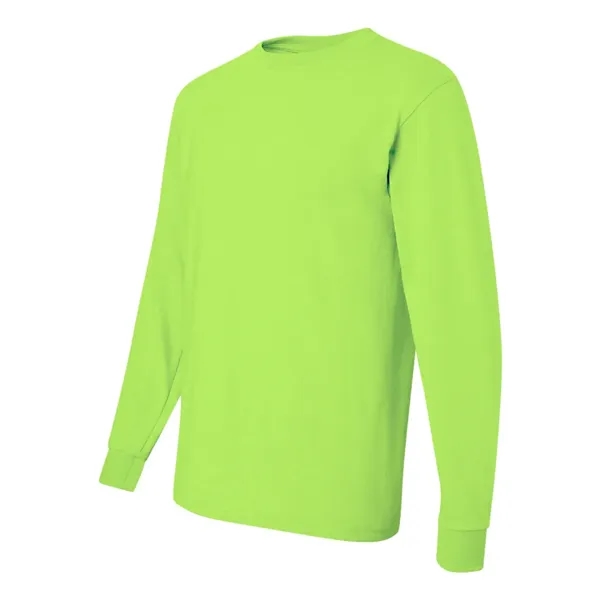 Adult long sleeve 5.6 oz. 50% cotton / 50% polyester t-shirt.... from ASI 84358 S&S Activewear