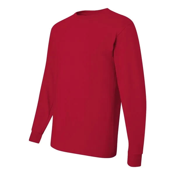 Adult long sleeve 5.6 oz. 50% cotton / 50% polyester t-shirt.... from ASI 84358 S&S Activewear