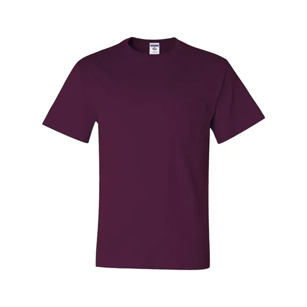 Adult heavyweight blend 5.6 oz., t-shirt with a left chest pocket.... from ASI 84358 S&S Activewear