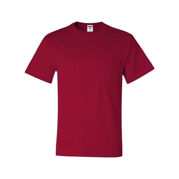 Adult heavyweight blend 5.6 oz., t-shirt with a left chest pocket.... from ASI 84358 S&S Activewear
