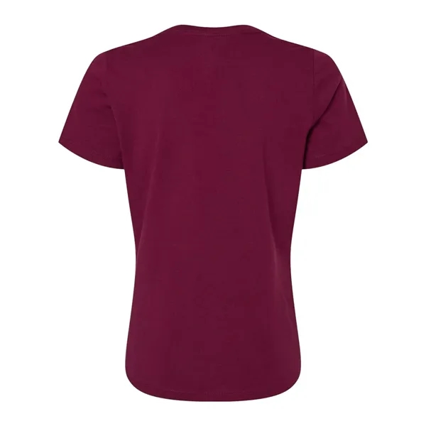 V-neck t-shirt with flattering true women's fit. Blank product.... from ASI 84358 S&S Activewear