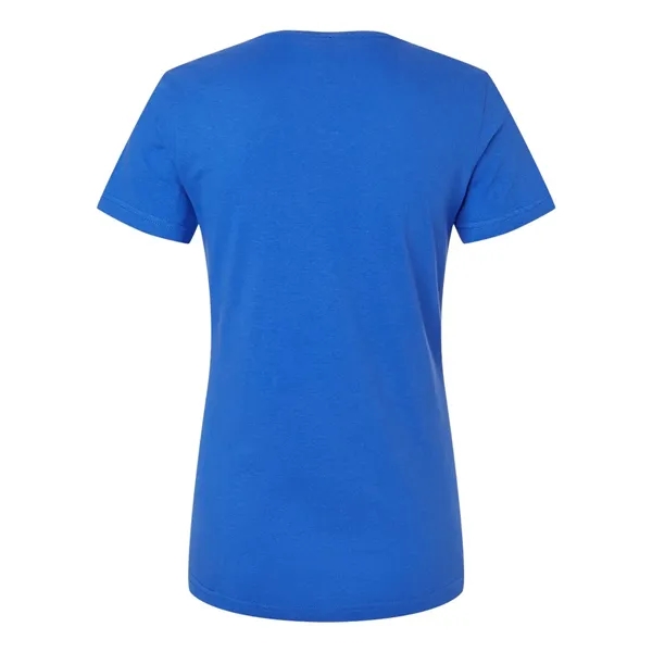 Women's v-neck t-shirt with 1/2" rib-knit collar. Blank product.... from ASI 84358 S&S Activewear