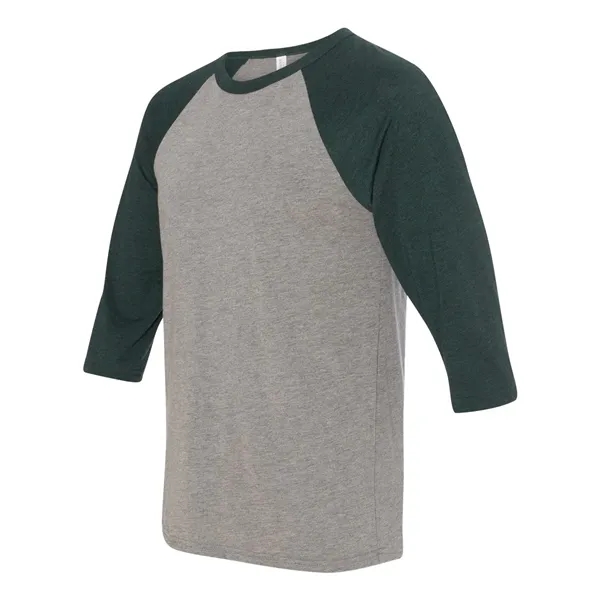 Unisex three-quarter sleeve baseball T-shirt with a retail fit, side seams,... from ASI 84358 S&S Activewear