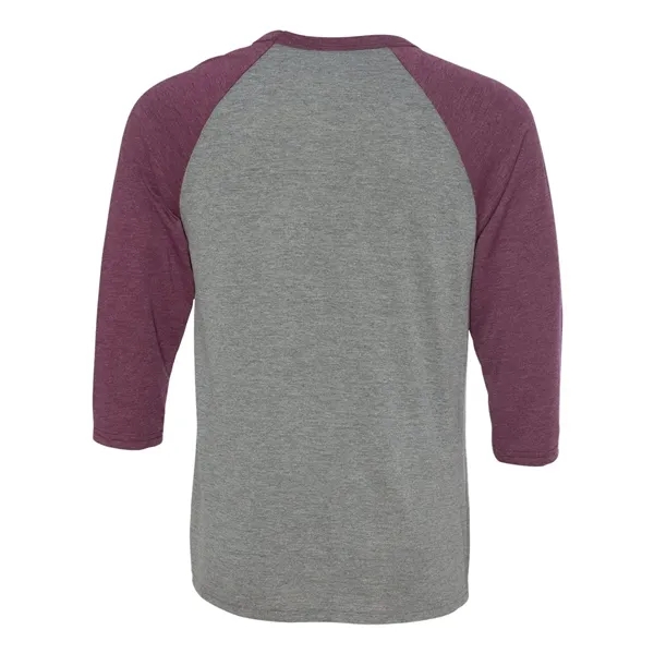 Unisex three-quarter sleeve baseball T-shirt with a retail fit, side seams,... from ASI 84358 S&S Activewear