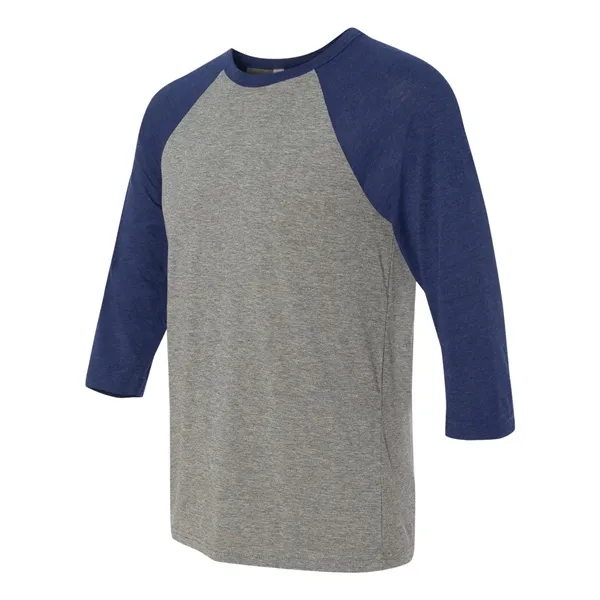 Unisex three-quarter sleeve baseball T-shirt with a retail fit, side seams,... from ASI 84358 S&S Activewear